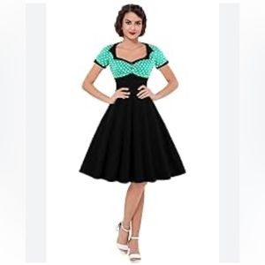 1950’s inspired retro women’s plus size XXL midi dress NWOT